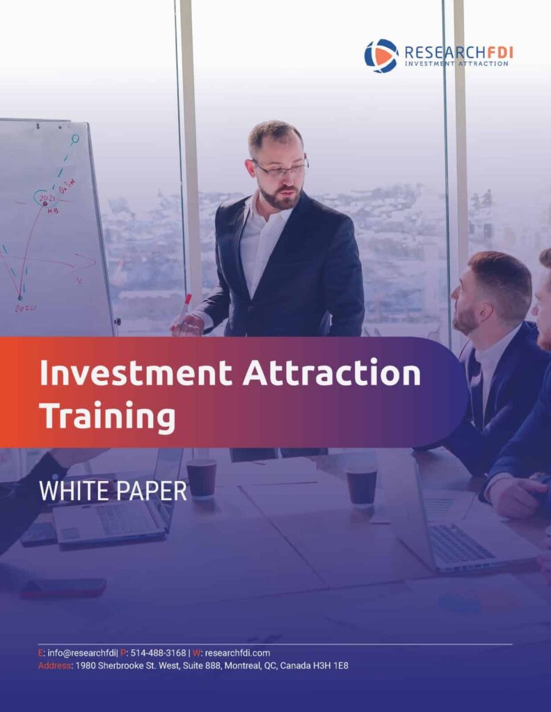 Image de couverture en papier blanc pour Formation sur l’attraction des investissements